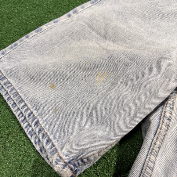 Vintage Levis Shorts Mens 31 Relaxed Fit 550 Orange Tab Denim 90s Light Wash - Picture 8 of 10